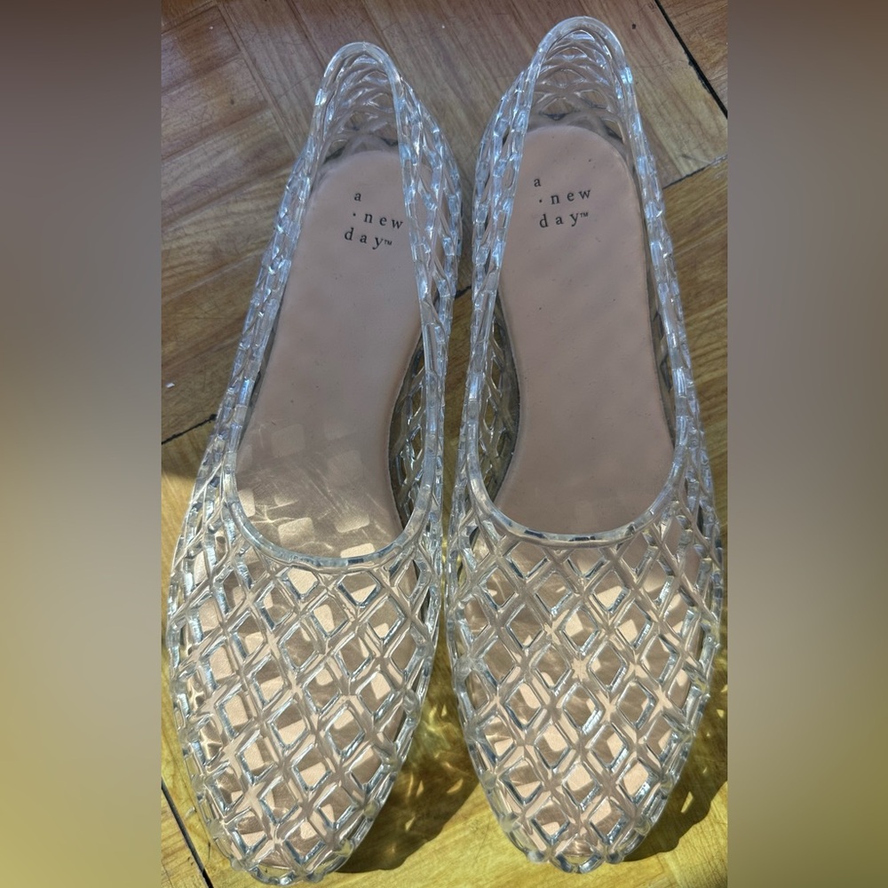 A New Day Women's Clear Jelly Flats